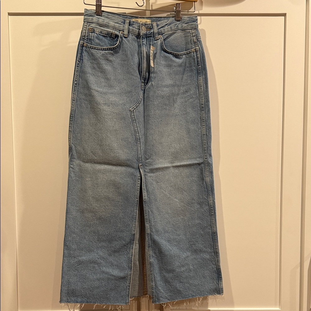 Madewell Light Blue Skirt